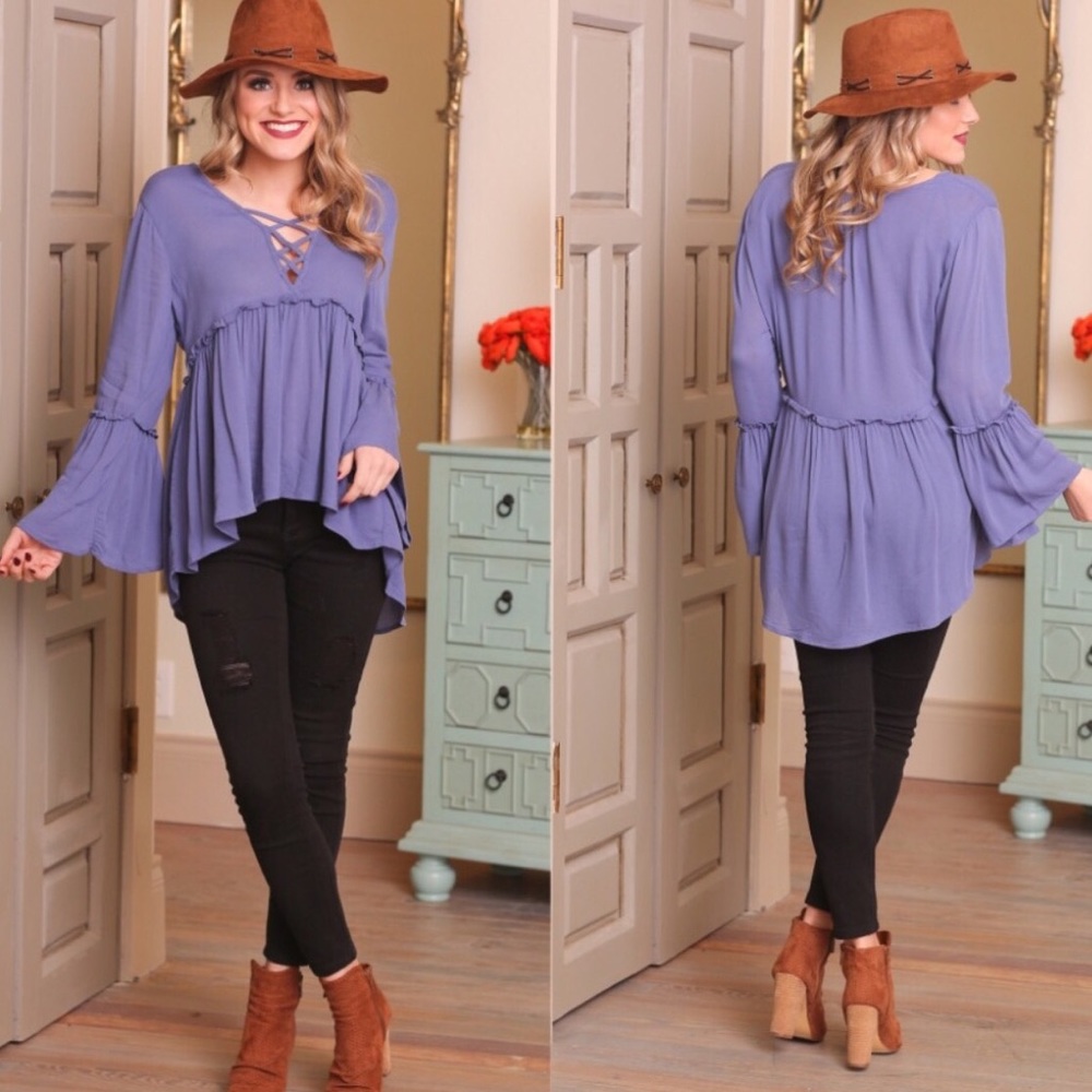 ๐ฆ๐
/๐
5/16!!๐ฆCROSS FRONT TUNIC๐ฆ - Picture 3 of 3